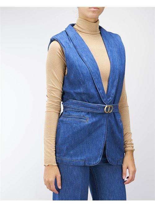 Jeans vest with belt Twinset TWIN SET | Gilet | TP261178